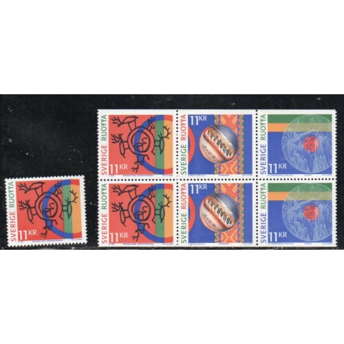 Sweden Sc 2569-2571a 2007  Sami Culture stamp set  mint NH
