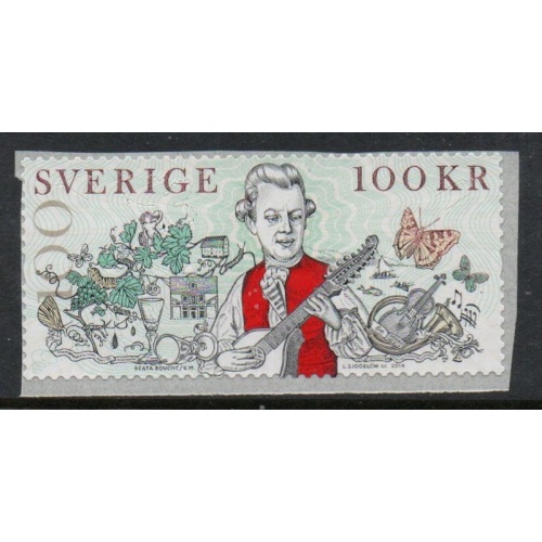 Sweden Sc  2725 2014 100 kr Bellman Composer stamp mint NH