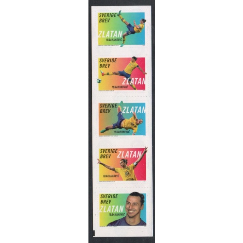 Sweden Sc  2726 2014 Zlatan, Soccer Player, stamp set mint NH