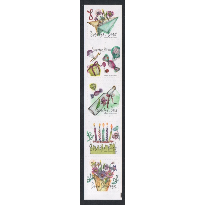 Sweden Sc  2729 2014 Summer Greetings stamp set mint NH