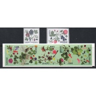 Sweden Sc  2733-2735 2014 Berries & Leaves stamp set mint NH
