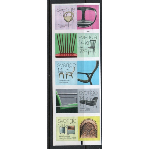 Sweden Sc  2736 2014 Chairs stamp set mint NH
