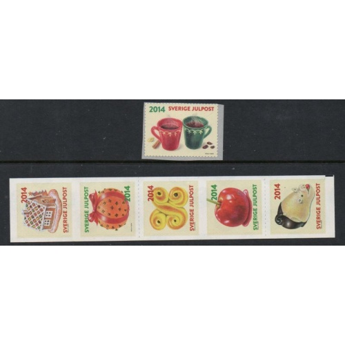 Sweden Sc  2738-2739 2014  Christmas stamp set mint NH