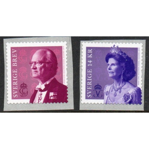 Sweden Sc  2740-2741 2015 King & Queen stamp set mint NH