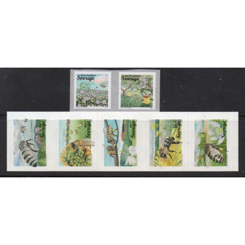 Sweden Sc  2744-2745 2015 Bees stamp set mint NH
