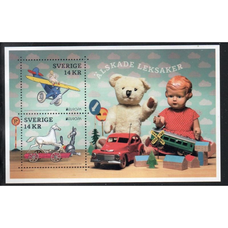 Sweden Sc  2748 2015 Europa, Children's Toys, stamp sheet mint NH