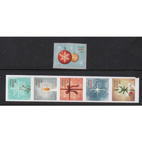 Sweden Sc  2764-2765 2015 Christmas stamp set mint NH