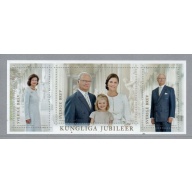 Sweden Sc  2773 2016 70th Birthday King stamp sheet mint NH