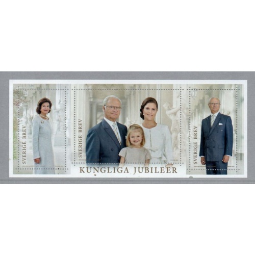 Sweden Sc  2773 2016 70th Birthday King stamp sheet mint NH