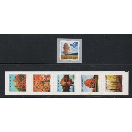 Sweden Sc  2784-2785 2016 Autumn Trees stamp set mint NH