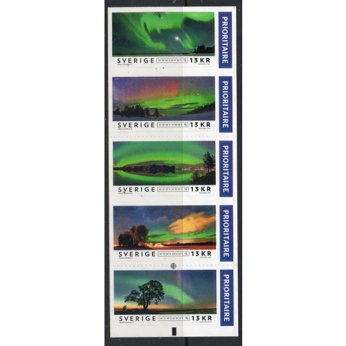 Sweden Sc  2787 2016 Northern Lights stamp set mint NH