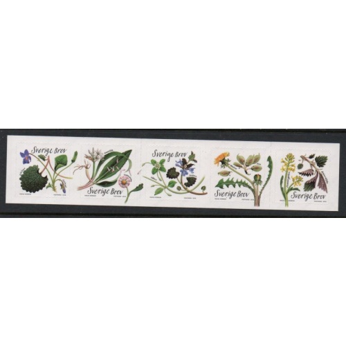 Sweden Sc 2821 2018 Edible Plants & Flowers stamp set  mint NH