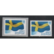 Sweden Sc 2823-2824 2018 Flag stamp set  mint NH