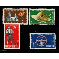 Switzerland Sc 351-354 1955  Events & Anniversaries stamp set mint NH