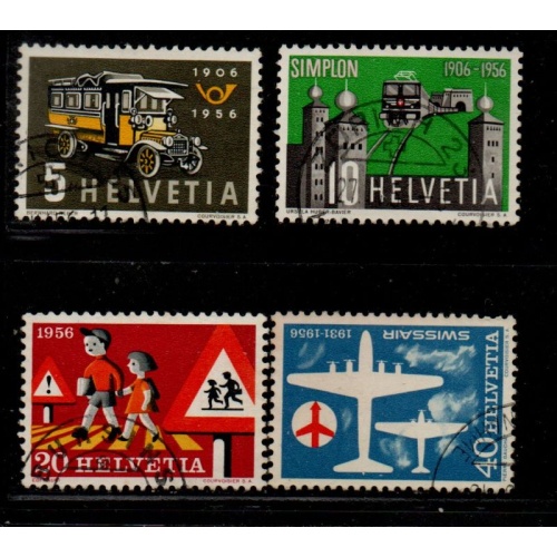Switzerland Sc 355-358 1956 Various Anniversaries stamp set used
