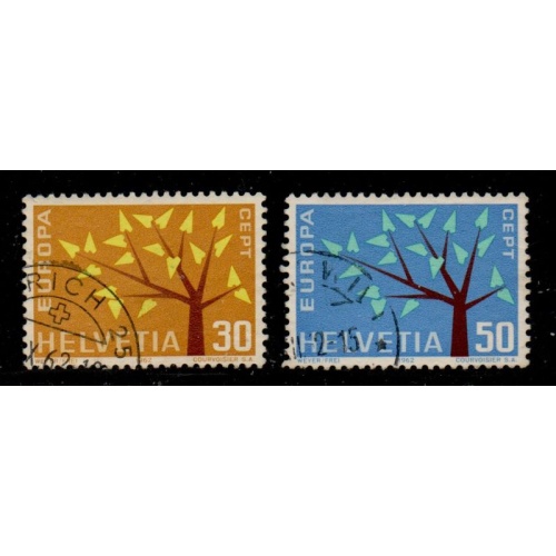 Switzerland Sc 416-417 1962 Europa stamp set used