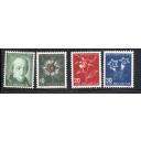 Switzerland Sc B126-29 1943 Pro Juventute Flowers stamp set mint NH