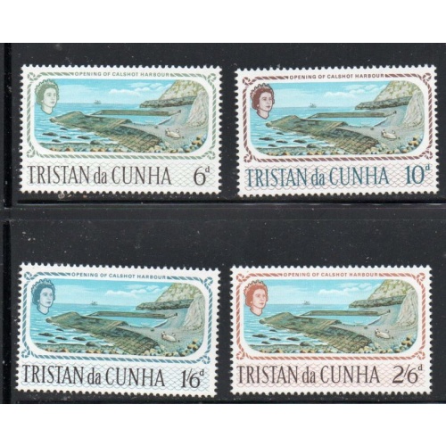 Tristan da Cunha Sc 174-177 1972 Longboats stamp set mint NH