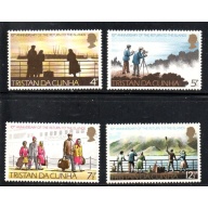 Tristan da Cunha Sc 185-188 10th Anniversary Return of Isanders stamp set mint NH