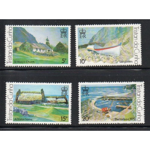 Tristan da Cunha Sc 234-237 1978 Svensson Paintings stamp set mint NH