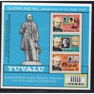 Tuvalu Sc 124a 1979 Sir Rowland Hill stamp sheet mint NH