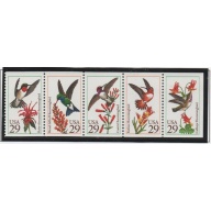 United States Sc 2646a 1992 Hummingbirds stamp booklet pane mint NH