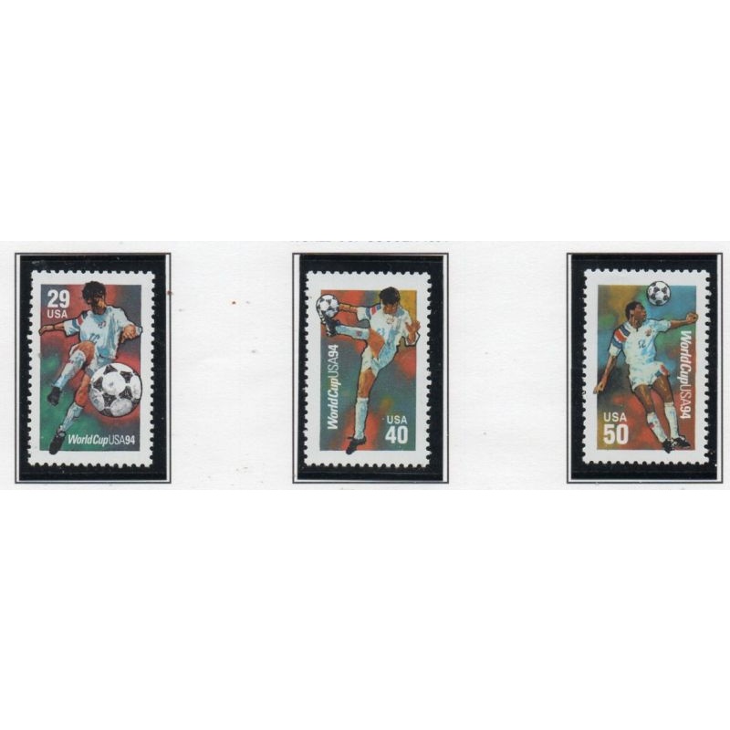 United States Sc 2834-36 1994 World Cup stamp set mint NH