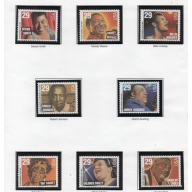 United States Sc 2854-61  1994 Blues & Jazz Singers stamp set mint NH