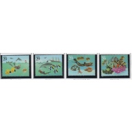 United States Sc 2863-66, 2866a 1994 Sea Wonders stamp set & block of 4 mint NH