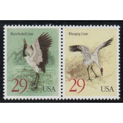 United States Sc 2867-68, 2868a 1994 Cranes stamp set & pair mint NH