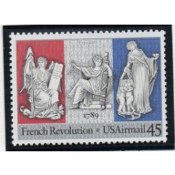 United States Sc C120 1989 French Revolution airmail stamp mint NH